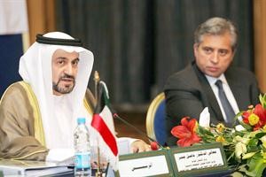 دفاضل صفر متحدثا خلال الاجتماع الثاني لمجلس امناء المعهد العربي للتخطيط﻿