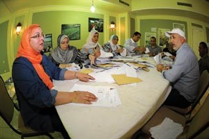 وجانب اخر من عمليات الفرز