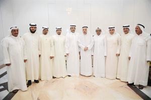الشيخ فلاح بن جامع والنائب دعادل الدمخي وممشعل المخانجي وعدد من الحضور﻿
