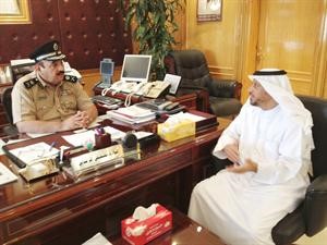 اللواء مصطفى الزعابي مستقبلا دخالد الحيص ﻿