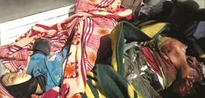 جثث واشلاء قال المعارضون انها لـضحايا قصف الرستن في حمص