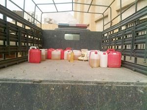 صورة جراكن البنزين التي نشرتها الانباء 18 مايو 2012﻿