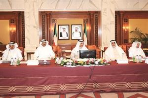 سمو الشيخ جابر المبارك مترئسا الاجتماع المشترك لمجلس الوزراء والمجلس الاعلى للتخطيط﻿