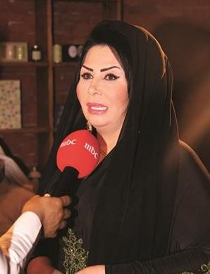 ليلى السلمان في مؤتمر مسلسل السلطانة