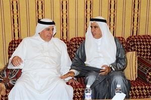 وصالح الفضالة معزيا السفير السعودي 