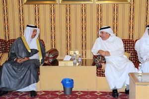 سمو رئيس مجلس الوزراء الشيخ جابر المبارك معزيا السفير السعودي