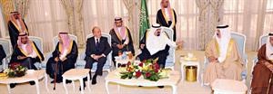 خادم الحرمين الشريفين الملك عبدالله بن عبد العزيز وولي العهد ووزير الدفاع الامير سلمان بن عبد العزيز يستقبلان ملك البحرين الشيخ حمد بن عيسى وملك اسبانيا خوان كارلوس للتعزية بالامير نايف بن عبد العزيز