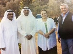 عواد ومفيد مبارك مع الاميرة عالية بنت الحسين﻿