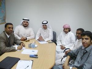 ضياء احمد مع الطلبة المتدربين﻿