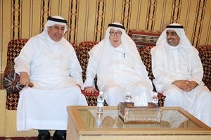 محمد العبدالجادر وبرجس البرجس والسفير السعودي دعبدالعزيز الفايز﻿