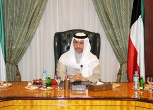 سمو رئيس الوزراء الشيخ جابر المبارك مترئسا اجتماع الحكومة﻿