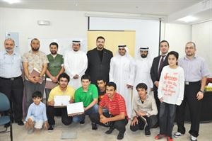 السبيعي والعجمي والشمري مع عدد من المتدربين﻿