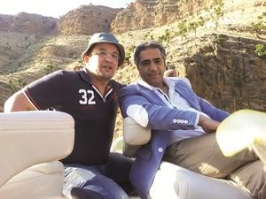 المخرج يعقوب المهنا وفضل شاكر اثناء تصوير الكليب﻿