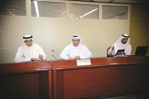 وائل الخضر خلال عمومية الصلبوخ التجارية 	 هاني عبدالله﻿