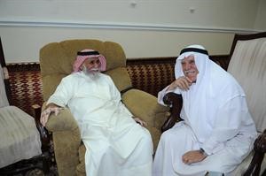 شبيب المطيري مع الزميل منصور الهاجري