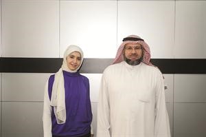 المتفوقة نور السهيل مع والدها