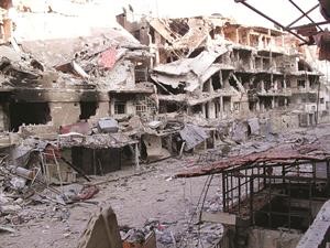 الدمار الذي لحق بحمص جراء العمليات العسكرية		رويترز﻿