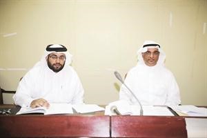 عبدالعزيز المشعل خلال عمومية اموال الدولية	هاني عبدالله﻿