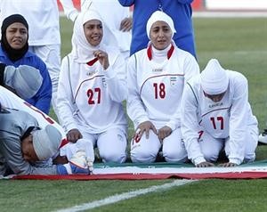 لاعبات المنتخب الايراني
