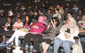 جانب من الاطفال الذين شاهدوا المسرحية