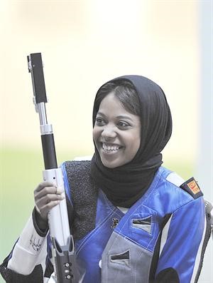 مريم ارزوقي بندقية هوائية 10 امتار