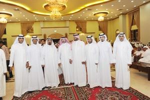 جانب من الحضور خلال حفل تكريم بن جامع﻿