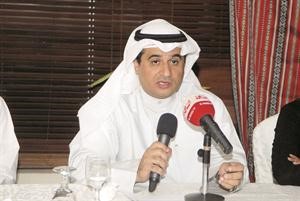 مدير القناة محمد الملا اثناء المؤتمر