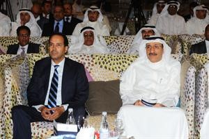 الوزير هاني حسين مع فهد العجمي
