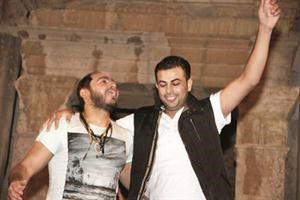تامر حسني في مهرجان جرش مع الرجل العنكبوت