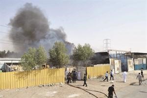 حريق جديد في امغرة تمكنت 5 فرق اطفاء من السيطرة عليه	سعود سالم﻿