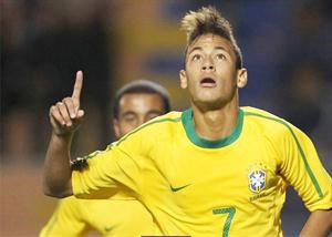 البرازيلي نيمار يقود منتخب بلاده في اولمبياد لندن