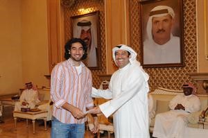 الشحومي مكرما اللاعب عبدالوهاب المزين﻿