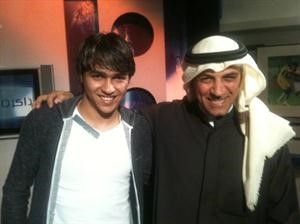 جابر نصار مع روجيريو في اول ظهور تلفزيوني له﻿