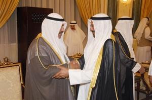 سمو الشيخ ناصر المحمد مستقبلا دناصر الصانع﻿