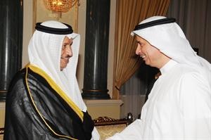 ديوسف الابراهيم مهنئا سمو رئيس الوزراء﻿