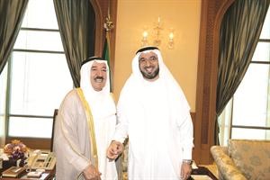 سمو الامير في لقاء مع دعصام الفليج

