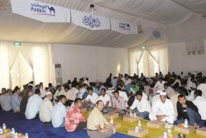 جانب من حملة موائد الوطني لافطار الصائمين
