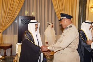 سمو الشيخ ناصر المحمد مرحبا باللواء مصطفى الزعابي

