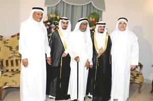 الزميل محمد الصقر ورشيد الغنام ومحمد الغنام يباركون
