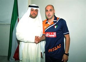 الشيخ طلال المحمد مع المحترف خافيير رودريغو﻿
