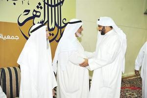عبدالعزيز الشايجي مهنئا	سعود سالم﻿