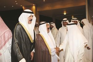الشيخ ناصر صباح الاحمد والشيخ محمد الخالد