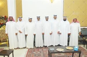 خالد شخير مع عدد من المهنئين	هاني عبدالله﻿