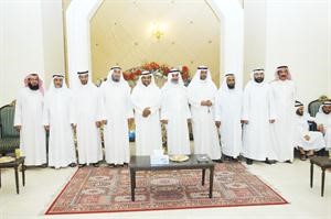 عدد من المهنئين بالشهر الفضيل في جمعية الاصلاحفرع الاحمدي﻿