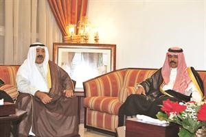 سمو ولي العهد الشيخ نواف الاحمد والشيخ ناصر صباح الاحمد﻿