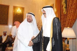 عبدالوهاب الوزان يقدم التهاني للشيخ محمد الخالد﻿
