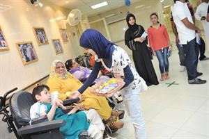 زيارة من الطلاب الى ذوي الاحتياجات الخاصة