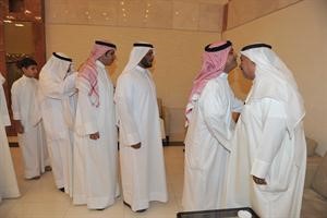 وخلال استقباله ابناء الدائرة﻿