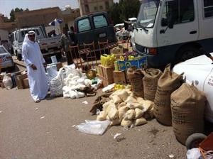 جانب من عمليات الضبط للمواد التموينية﻿