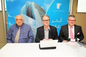 دميشيل جانييه مع الحضور في المؤتمر	 اسامة ابوعطية﻿